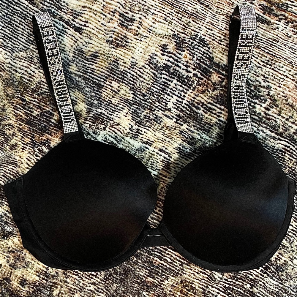 Victoria secret bra Very Sexy push up shine strap rhinestone